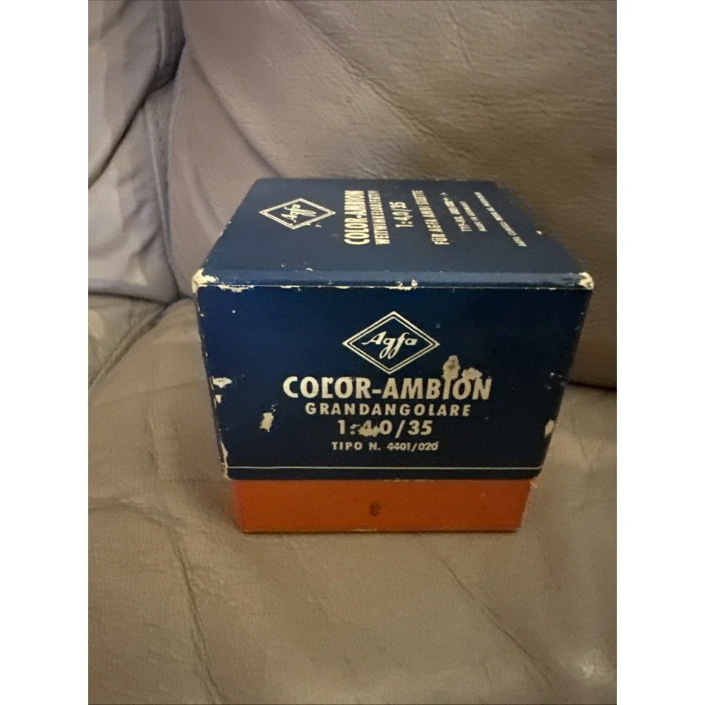Empty Box for Agfa Color-Ambion 35mm f/4‎ Lens Ambi Silette Germany Vintage